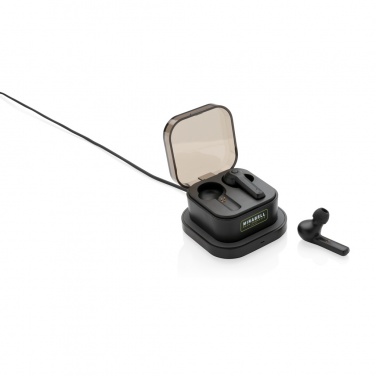 Logo trade corporate gifts picture of: TWS earbuds in wireless charging case