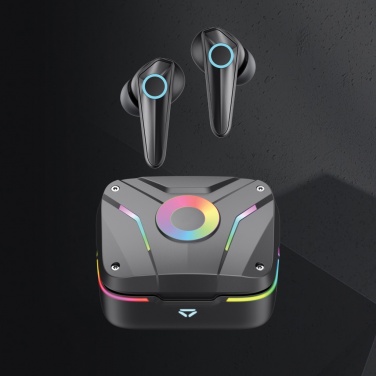 Logo trade business gifts image of: RGB gaming earbuds with ENC