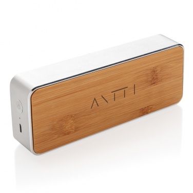 Logo trade promotional products image of: Nevada Bamboo 3W wireless speaker