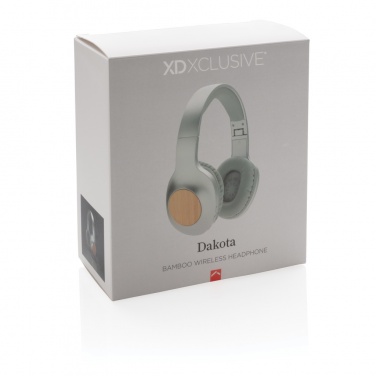 Logo trade advertising products picture of: Dakota Bamboo wireless headphone