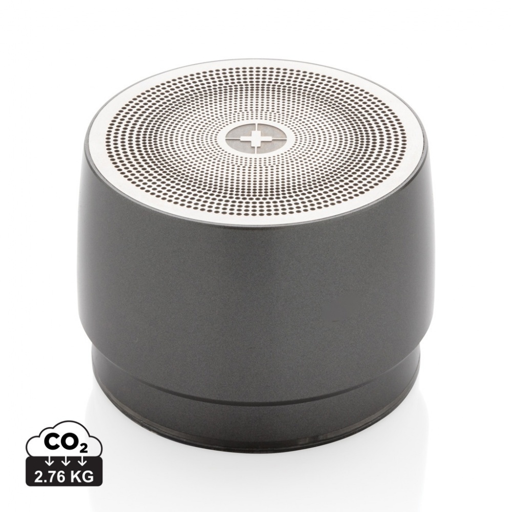 Logo trade business gifts image of: Swiss peak 5W wireless bass speaker