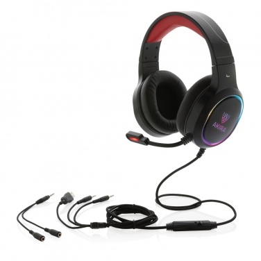 Logo trade promotional products image of: RGB gaming headset