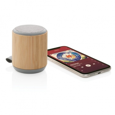 Logotrade promotional giveaways photo of: Bamboo and fabric 3W wireless speaker