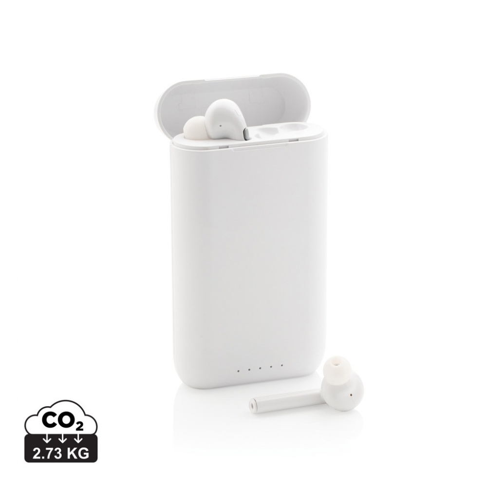 Logo trade promotional items picture of: Liberty TWS earbuds with 5.000 mAh powerbank