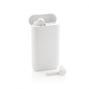 Logotrade promotional gift picture of: Liberty TWS earbuds with 5.000 mAh powerbank