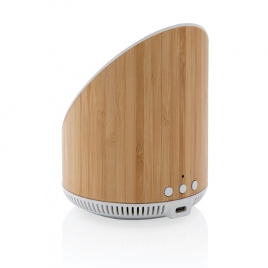 Logotrade promotional item image of: Ovate bamboo 5W speaker with 15W wireless charger