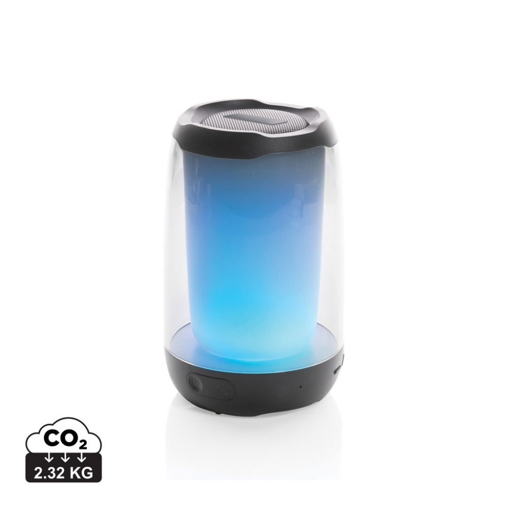 Logo trade promotional merchandise photo of: RCS recycled plastic Lightboom 5W speaker