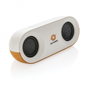 Logotrade promotional merchandise image of: Oregon RCS recycled plastic and cork 10W speaker