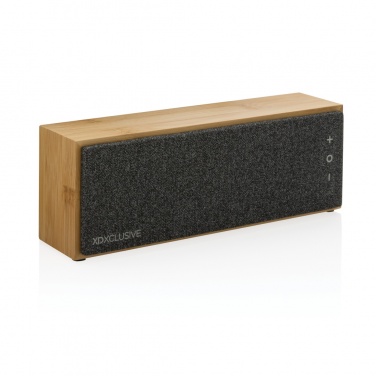 Logo trade promotional giveaway photo of: Wynn 10W bamboo wireless speaker