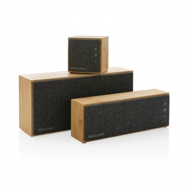 Logo trade advertising products picture of: Wynn 10W bamboo wireless speaker