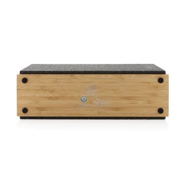 Logo trade promotional items picture of: Wynn 20W bamboo wireless speaker