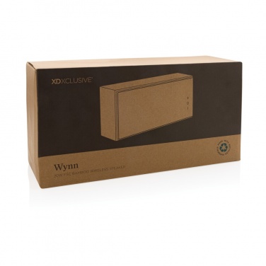 Logotrade promotional gift picture of: Wynn 20W bamboo wireless speaker