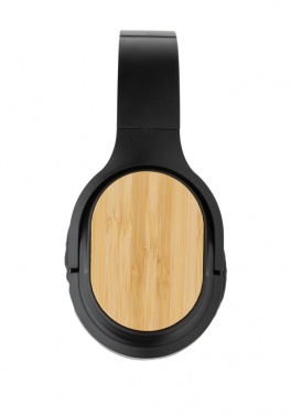 Logo trade promotional items picture of: RCS and bamboo Elite Foldable wireless headphone