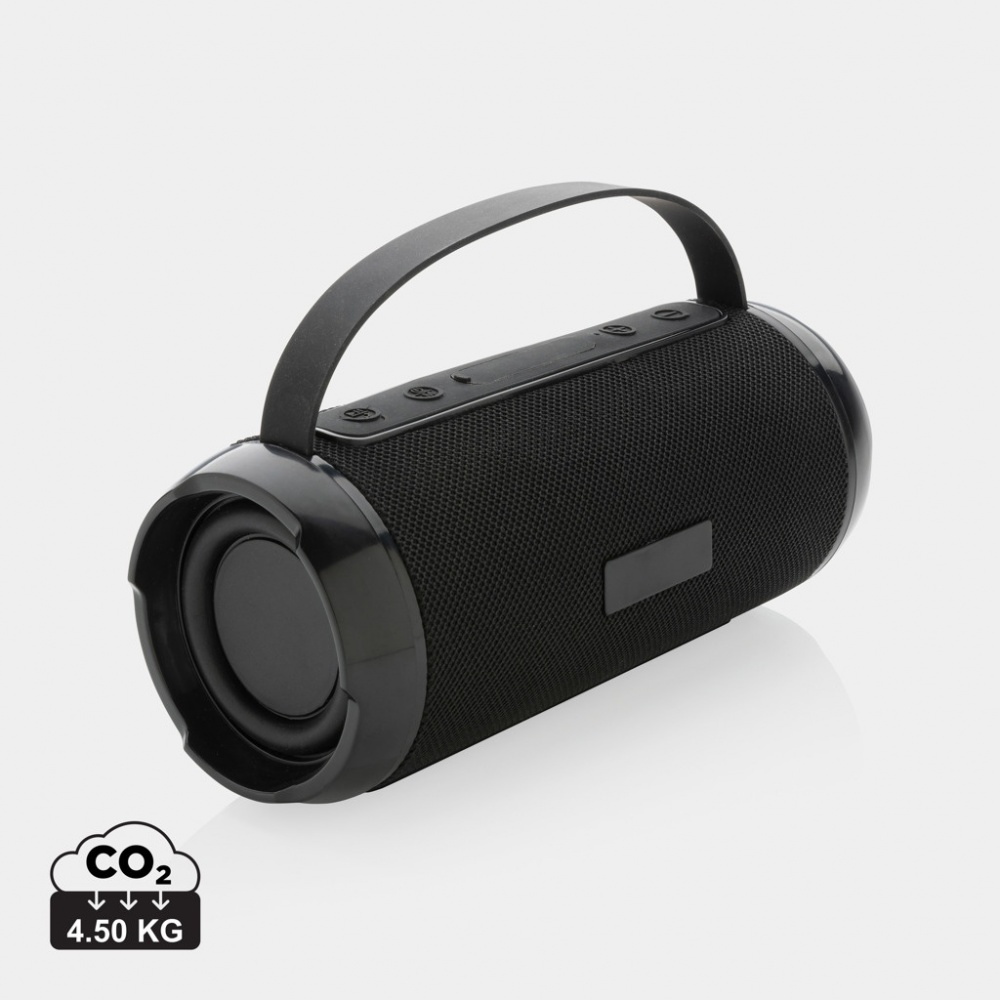 Logo trade promotional giveaways image of: RCS recycled plastic Soundboom waterproof 6W speaker