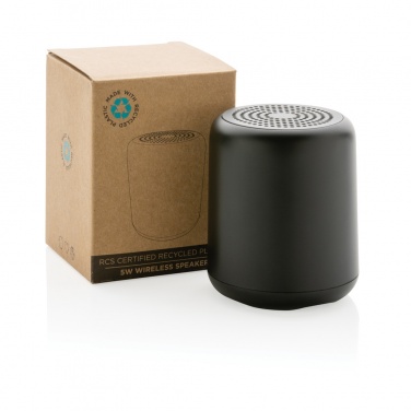 Logotrade corporate gift image of: RCS certified recycled plastic 5W Wireless speaker