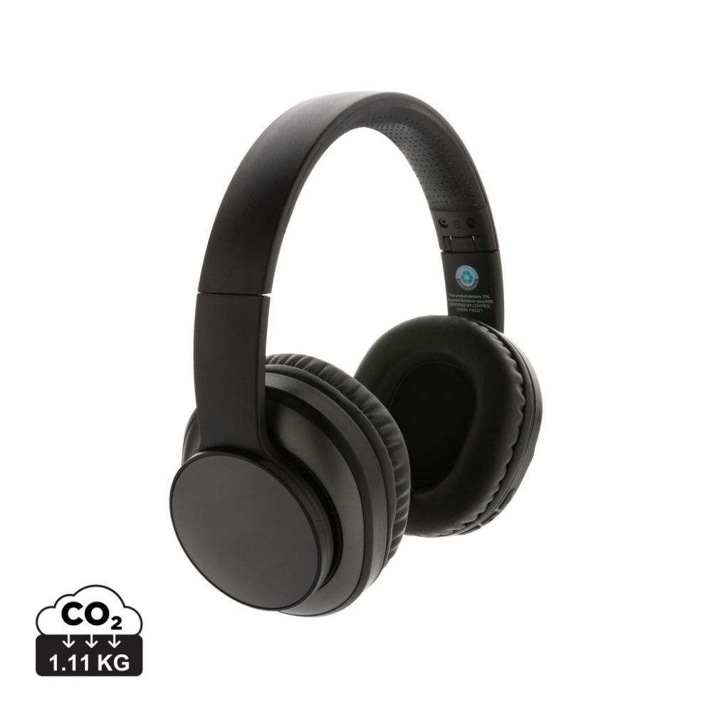 Logotrade advertising products photo of: Terra RCS recycled aluminium wireless headphone