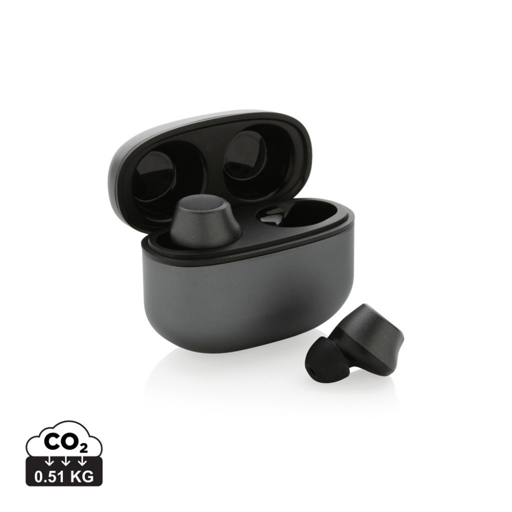 Logotrade corporate gift image of: Terra RCS recycled aluminium wireless earbuds