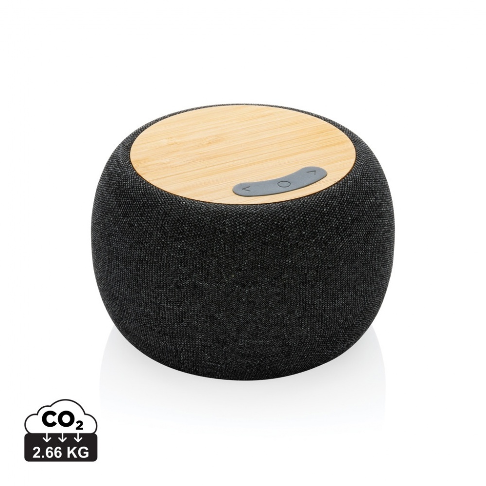 Logotrade advertising product picture of: RCS Rplastic/PET and bamboo 5W speaker