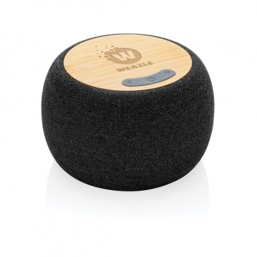 Logo trade promotional giveaway photo of: RCS Rplastic/PET and bamboo 5W speaker