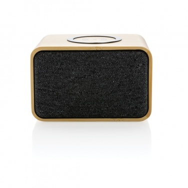 Logo trade advertising product photo of: RCS Rplastic 3W speaker with bamboo 5W wireless