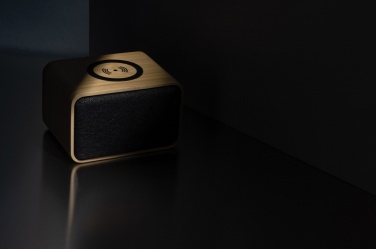 Logotrade promotional merchandise photo of: RCS Rplastic 3W speaker with bamboo 5W wireless