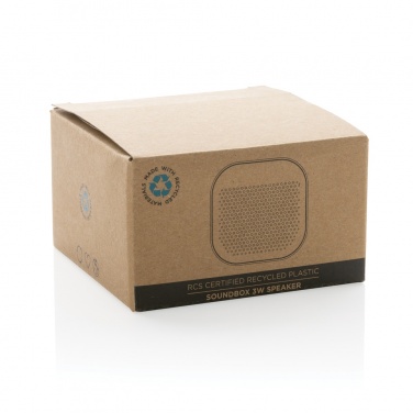 Logotrade corporate gift picture of: RCS recycled plastic Soundbox 3W speaker