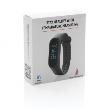 Logo trade promotional giveaways picture of: Stay Healthy Bracelet Thermometer