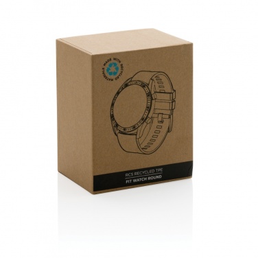 Logo trade corporate gift photo of: RCS recycled TPU Fit Watch round