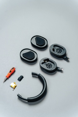 Logo trade advertising products picture of: Irvine RCS recycled and repairable ANC wireless headphone