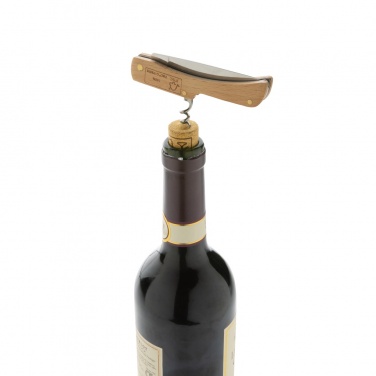 Logotrade promotional gift picture of: Wooden knife with bottle opener