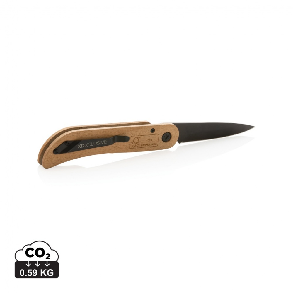 Logotrade promotional product image of: Nemus Luxury Wooden knife with lock