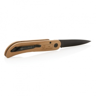 Logotrade promotional gift image of: Nemus Luxury Wooden knife with lock