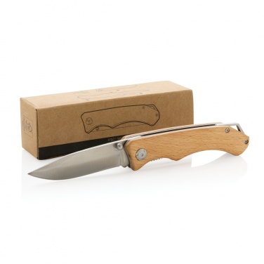 Logotrade promotional products photo of: Wooden outdoor knife