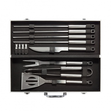 Logotrade promotional merchandise image of: 12 pcs barbecue set in aluminium box