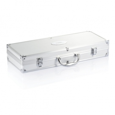 Logo trade promotional item photo of: 12 pcs barbecue set in aluminium box