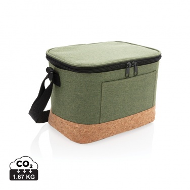 Logo trade promotional items image of: Two tone cooler bag with cork detail