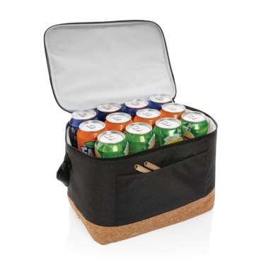 Logo trade promotional products image of: Impact AWARE™ XL RPET two tone cooler bag with cork detail