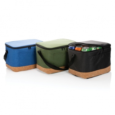 Logotrade promotional merchandise photo of: Impact AWARE™ XL RPET two tone cooler bag with cork detail