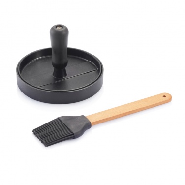 Logotrade promotional giveaway picture of: BBQ set with hamburger press and brush