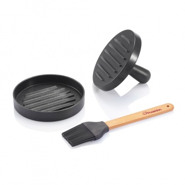 Logotrade business gifts photo of: BBQ set with hamburger press and brush