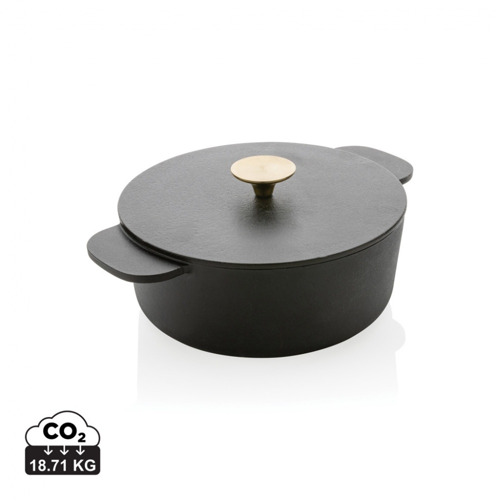 Logo trade promotional gift photo of: Ukiyo cast iron pan medium