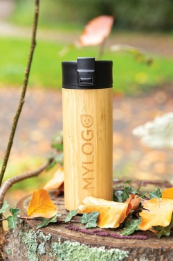 Logotrade promotional product picture of: Bogota vacuum bamboo coffee mug