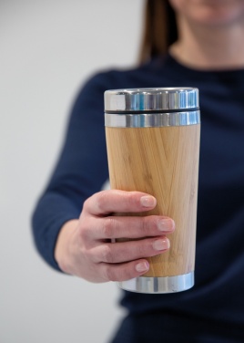 Logo trade promotional gift photo of: Bamboo tumbler