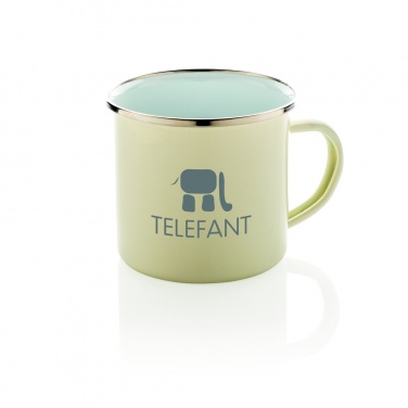 Logo trade advertising product photo of: Vintage enamel mug