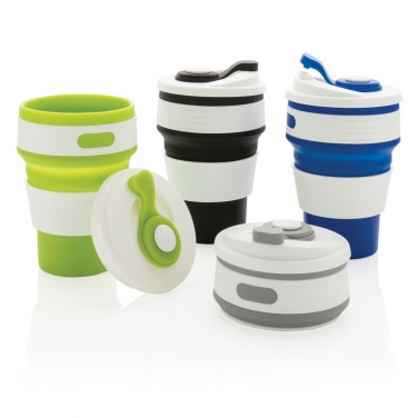 Logo trade promotional merchandise picture of: Foldable silicone cup