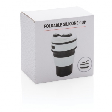 Logo trade corporate gift photo of: Foldable silicone cup