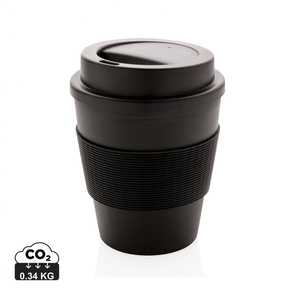 Logo trade business gifts image of: Reusable Coffee cup with screw lid 350ml