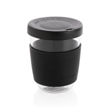 Logotrade promotional gift picture of: Ukiyo borosilicate glass with silicone lid and sleeve