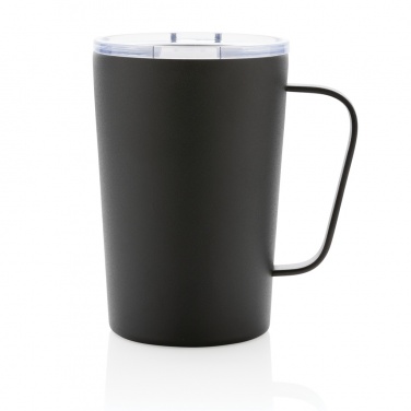 Logo trade business gifts image of: RCS Recycled stainless steel modern vacuum mug with lid