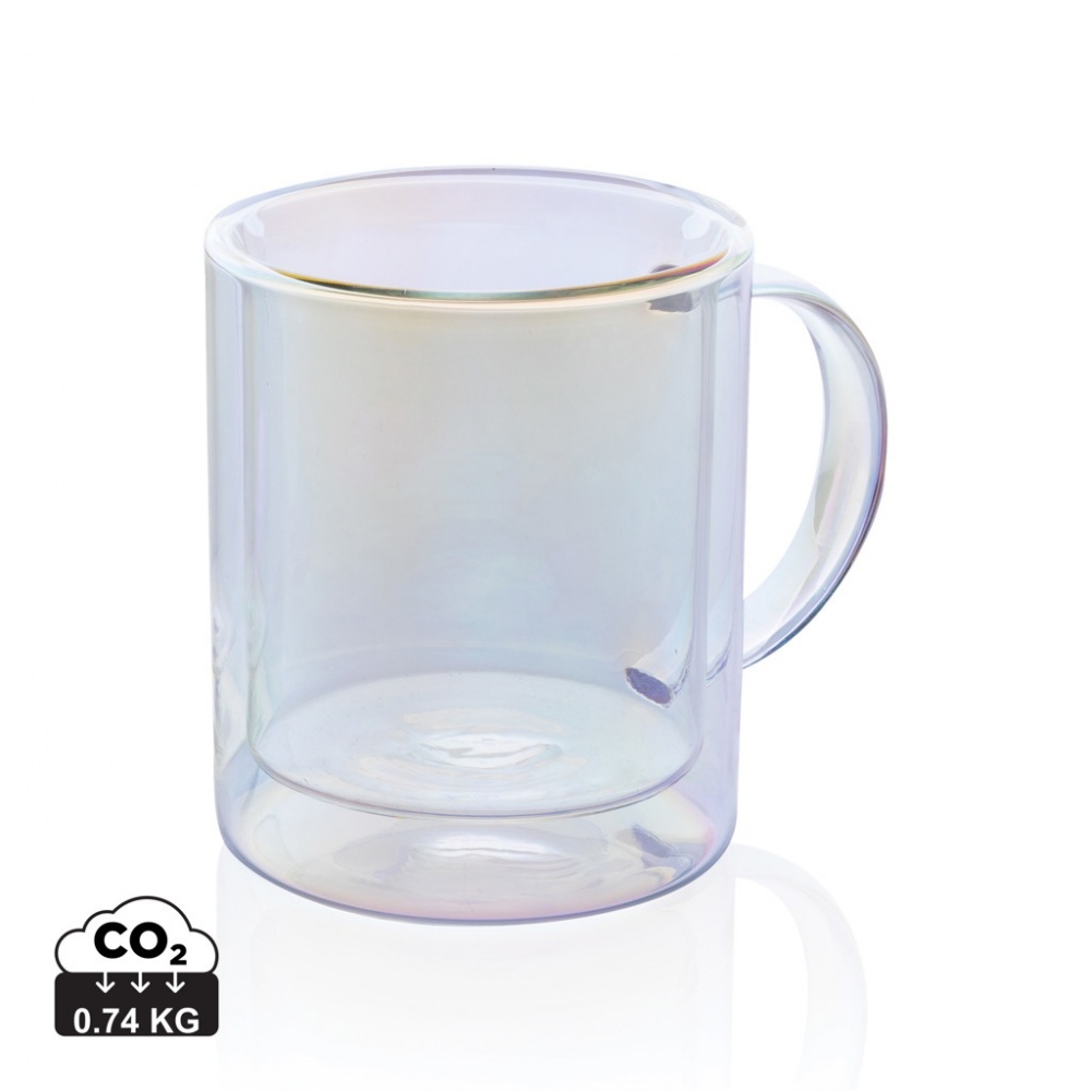 Logotrade promotional gifts photo of: Deluxe double wall electroplated glass mug